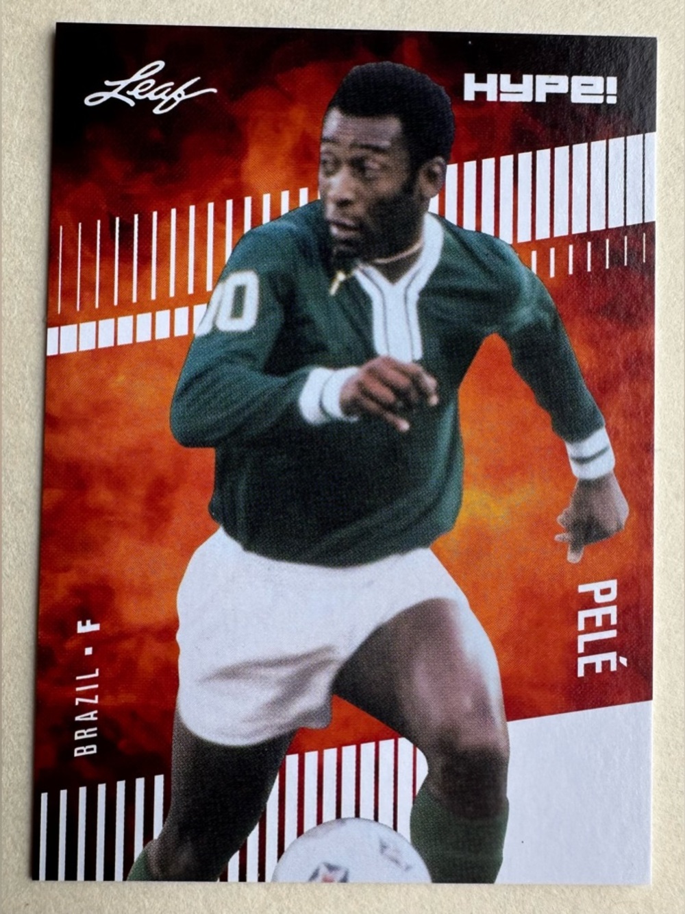 Pele 2020 Leaf HYPE! Card #45 Brazil World Cup Trading Card NM w/Sleeve